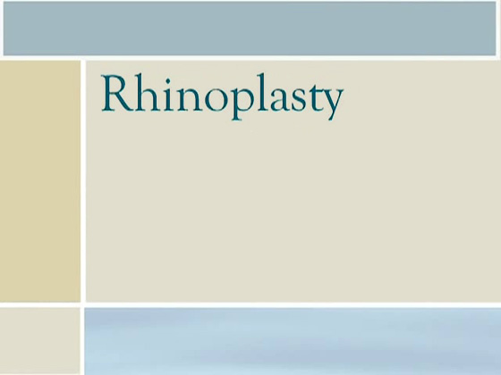Rhinoplasty<br />10 min 9 sec